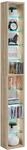 VCM Holz CD DVD Regal | B&uuml;cherregal | Aufbewahrung | Ma&szlig;e H. 155 x B. 21 x T....