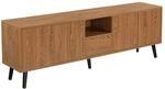 [en.casa] Fernsehtisch Hedemora 140x30x45,5 cm TV Lowboard mit Ablage und 5