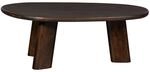 WOOOD Roundly Couchtisch Mango Holz Dunkelbraun