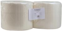 Funny Airlaidd&uuml;cher auf Rolle, wei&szlig;, 24 x 36 cm, 400 Blatt, 1er Pack (1 x 2 St&uuml;ck)