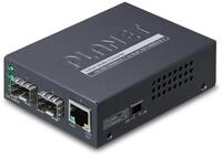 Planet Web Smart Medienkonverter SFP 1-Port 10/100/1000Base-T - 2-Port Gigabit SFP