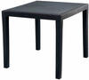 Quadratischer Outdoor-Tisch, Struktur aus Hartharz mit Rattan-Effekt, Made in...