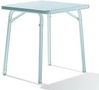 Sieger 111/W Garten-Klapptisch mit mecalit-Pro-Platte 70 x 70 cm, Stahlrohrgestell