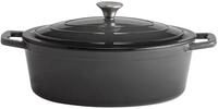 APS 88309 Br&auml;ter mit Deckel 5 STARS, Gusseisen, 5 l, 33 x 25 cm, anthrazit 