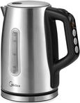 Midea Edelstahl Wasserkocher 1,7L, 2200W, Temperatureinstellung 40-100&deg;C
