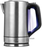 MPM MCZ-121M Wasserkocher 1,7L, Edelstahlgeh&auml;use, 2200W, Automatische