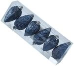 Christbaumschmuck Baumschmuck Tannenzapfen bruchfest glitzernd H: 8cm 6St....