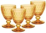 Villeroy & Boch Boston Saffron Wei&szlig;weingl&auml;ser 4er Set, 230 ml, Farbige...