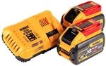 Dewalt DCB547 18 V / 54 V XR FLEXVOLT 9.0 Ah Akku + DCB118 Schnellladeger&auml;t,...