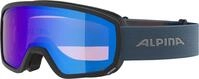 ALPINA SCARABEO S Q-LITE - verspiegelte, kontrastverst&auml;rkende OTG Skibrille mit 100%