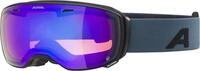 ALPINA ESTETICA Q Skibrille, black-dirtblue matt, One Size