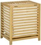HOMCOM W&auml;schekorb W&auml;schetruhe 55L W&auml;schebox, W&auml;schesammler mit Deckel,