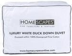 Homescapes Winter Daunendecke 200x200 cm, Winterdecke mit 380 GMS F&uuml;llung,...
