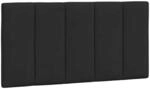 vidaXL Kopfteil-Kissen Hanko Schwarz 100 cm Samt