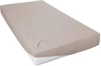 Primera Mako-Feinjersey Jersey-Spannbetttuch, Kiesel, 100x220-120x200 cm