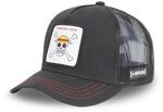Capslab Straw Hat Crew One Piece Black Trucker Cap - One-Size