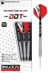 Bull's Dot D3 Steel Dart 22g, Schwarz/Silber/Rot,