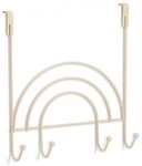 Zeller 13830 T&uuml;rh&auml;nger m. 4 Haken "Rainbow", Metall, beige