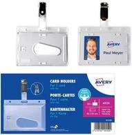 AVERY Zweckform 4826 Namensschilder f&uuml;r Kleidung 25 St&uuml;ck (54x85mm, Kartenhalter