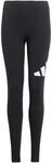 adidas M&auml;dchen Essentials Linear Logo Leggings Tights, black/white, 7-8 Years