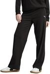 PUMA Damen ESS Elevated High-Waist Straight Leg Rib Pant Gestrickte Hosen, PUMA