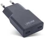 Inline USB-C Ladeger&auml;t, ultrakompakt, 2-Port, 30W, Schnellladeger&auml;t, Power
