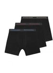 Scotch&SODA Herren Boxershorts, 3er Pack - Solid Cotton Stretch Schwarz XL