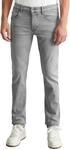 Marc O'Polo Herren Jeanshose mit Stretch-Anteil Shaped Fit, Grau (Light Grey Wash),