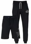Lonsdale London Herren Giffordland Jogginghose Shorts, Schwarz, XL EU
