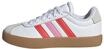 Adidas Unisex Kinder VL Court Shoes, FTWR White/Bright red/Bliss pink, 36 2/3 EU