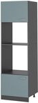 Vicco Mikrowellenschrank R-Line, Blau-Grau, 60 cm