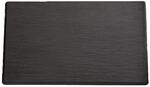 APS 83956 GN 1/2 Tablett SLATE, 32,5 x 26,5 cm, H&ouml;he 1 cm, Melamin, schwarz,