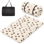 COSTWAY Japanische Futon Matratze, Tatami-Matte, Bodenmatratze, Klappmatratze mit