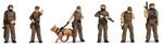 NOCH&reg; Polizei Sondereinsatzkommando Figuren Set f&uuml;r Modellbahn, H0 Ma&szlig;stab 1:87,