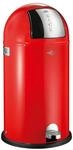 WESCO Kickboy Tretabfalleimer in der Farbe rot, pulverbeschichtetes Stahlblech, 40