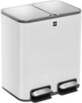 Helit H2405005 - Treteimer the classy wei&szlig; 24 L | M&uuml;lleimer mit Aktivkohlefilter, 2