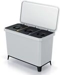 Recycling-Sortiersystem 3x10L Farbe wei&szlig; KEDEN