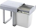 EKOTECH Einbau-Abfallsammler Aladin 40 1 x 16 Liter Kunststoff Grau