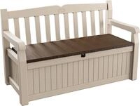 Keter Sitzbank Eden f&uuml;r Balkon und Garten, Gartenbank mit integrierter Kissenbox mit