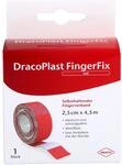 DracoPlast FingerFix Fingerverband 2,5 cm x 4,5 cm rot, 1 St. Pflaster