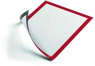 Durable Info-Rahmen Duraframe (A4, selbstklebend mit Magnetverschluss) 1 St&uuml;ck, rot,