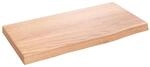 vidaXL Wandregal Hellbraun 40x20x2 cm Massivholz Eiche Behandelt