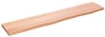 vidaXL Wandregal Hellbraun 100x20x2 cm Massivholz Eiche Behandelt