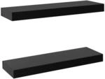 vidaXL 2X Schweberegal Freischwebend Wandboard Wandregal H&auml;ngeregal...