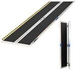 TRUTZHOLM Rollstuhlrampe 1-Fach klappbar 213 cm Traglast 272 kg Alu grau schwarz