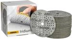 Mirka Schleifpapier Iridium &Oslash; 125 mm Klett 89-Loch Korn 80 100 Stk 