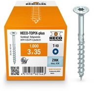 HECO-TOPIX-plus Holzschraube 3 x 35, Senkkopf mit Fr&auml;staschen, T-Drive, T-10,