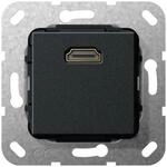 Gira 566910 HDMI Gender Changer Einsatz schwarz matt