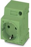 PHOENIX CONTACT EO-CF/UT/LED/GN Steckdose, Steckgesicht Typ CE, Schraubanschluss,