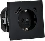 Busch-Jaeger 20 EUCB2USBAC-45M SCHUKO&reg;-/USB-A+C Steckdose Safety+ Schwarz matt